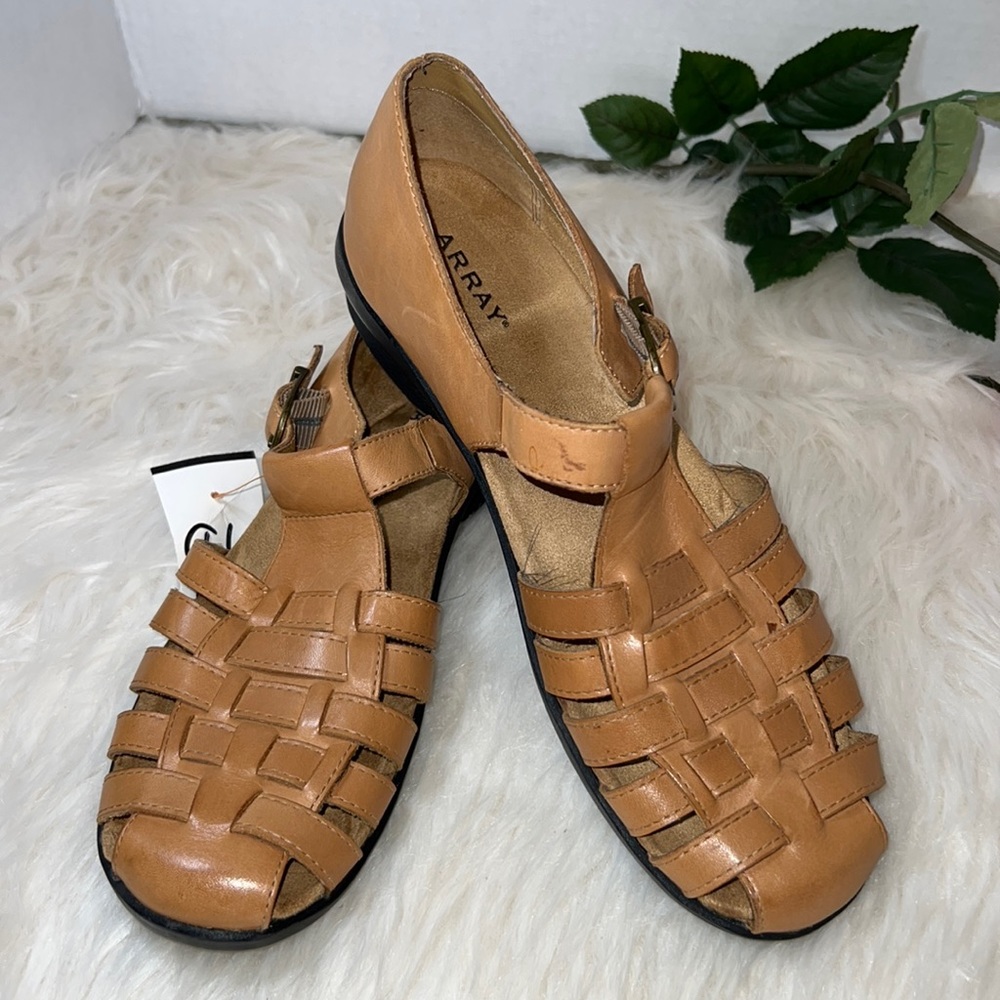 🎉HP🎉Array Leather Sandals - Picture 5 of 12